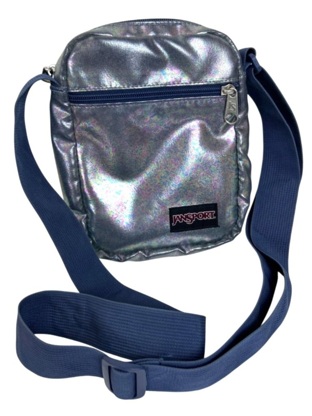 JanSport Weekender Crossbody Bag Mermaid Holographic Shiny Adjustable Strap